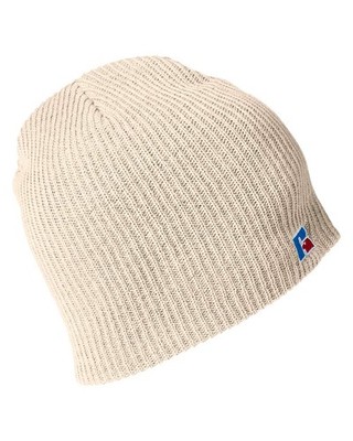   Russell Athletic Men Core R Patch Beanie Hat Double layer 8'' UB89UHB