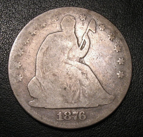1876 Seated Liberty Half Dollar — photo from the most recent tracked eBay sale