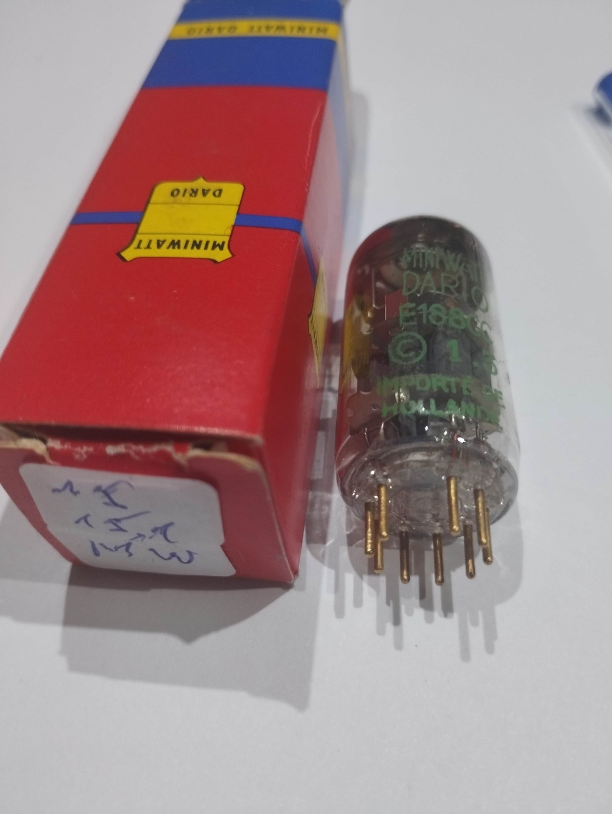 Tube electronique E188CC green label Mini Watt Holland matched -2% Tir71 1 pcs