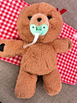 Little Live Pets Cozy Dozy Beau the Bear Interactive Plush Toy Pacifier+Blanket
