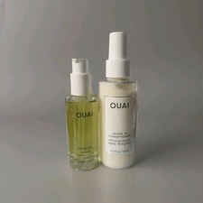 OUAI Leave In Conditioner 4.7 Oz  Hair Oil 1.5 Oz for Hair New Set