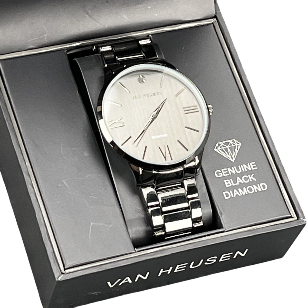 Stainless Steel Van Heusen Watch Van Heusen Watch Genuine Black