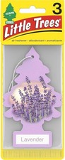 Little Trees Hanging Car and Home Air Freshener, Lavender Scent - Pack of 3