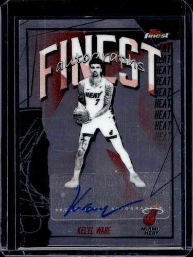 2025-26 Topps Finest Kel'el Ware Auto Autograph #FAU-KW Heat