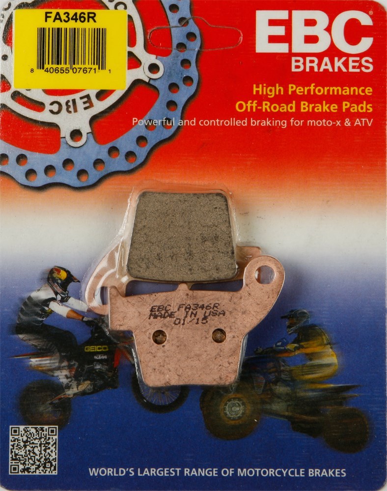 韓国 EBC FA346R R Sintered Brake Pads Honda CR125R CR250R 02-07