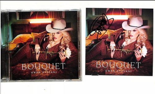 SEALED On HAND Gwen Stefani Bouquet SIGNED ART CARD + CD - Picture 2 of 4