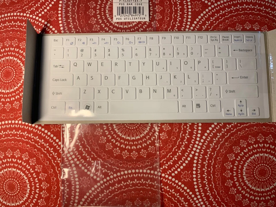 Genuine Sony VGP-KBV14/W IT VAIO Keyboard Skin white for SVT131 SVT141 T series - Image 2 of 3