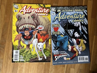 Original DC US-Comics:Adventure Comics # 0-7(inkl. Superboy,Blackest Night,2010