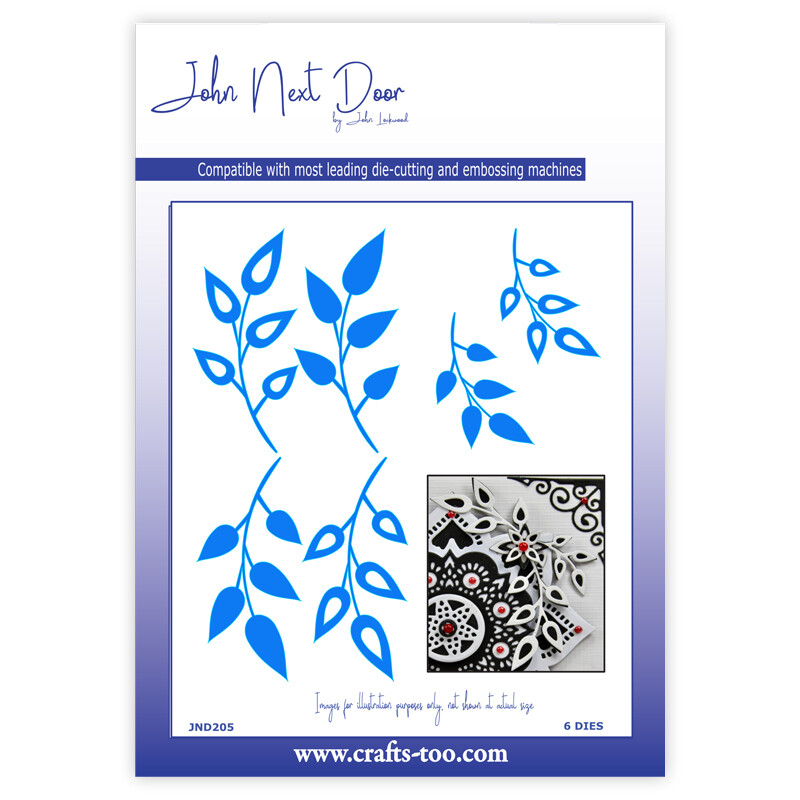 John Next Door Metal Cutting Dies Mandala Leaves JND205