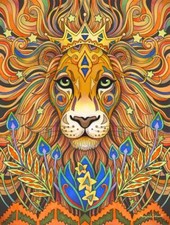 Ceramic Backsplash Tile Mural Big Cat Wildlife Kitchen/Bathroom - King Lion