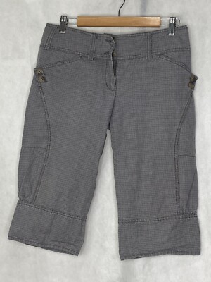 Plus Fours Women's Golf Knickers Shorts Gray Plaid Size