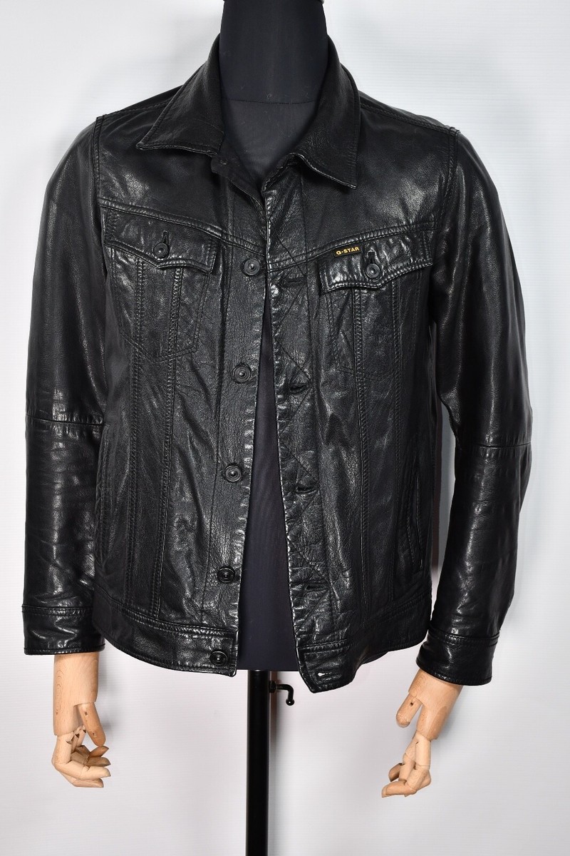 G-STAR RAW REVENDE LEATHER JACKET ブラック s-l1200.jpg