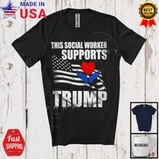 This Social Worker Supports T.r.u.m.p; Vote Election 2024 President T-Shirt