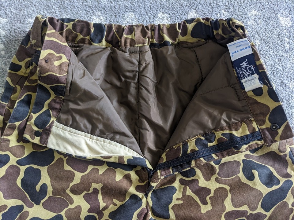 Vintage Woolrich Duck Camo GoreTex Hunting Pants Men's Size M