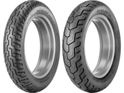 Dunlop D404 110/90-19 & 120/90-18 Front & Rear Motorcycle Tire Set