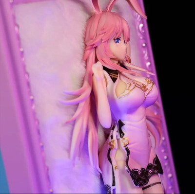 Honkai Impact Cheongsam Yae Sakura Lying Flat Figure Statue with Photo Frame
