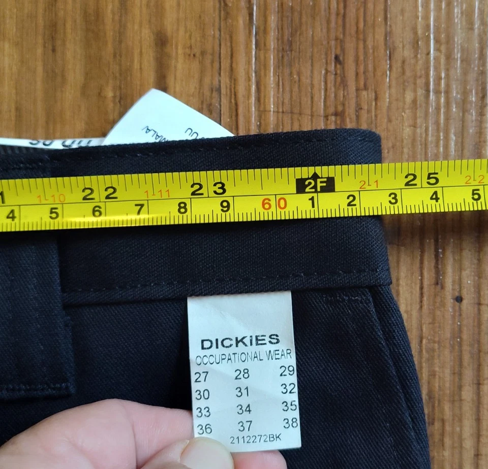 Pantalón de Trabajo Dickies Negro Talla 50uu 48x 26.5 Negro Sarga Original SIN ESTIRAMIENTO NUEVO Foto 3 de 4