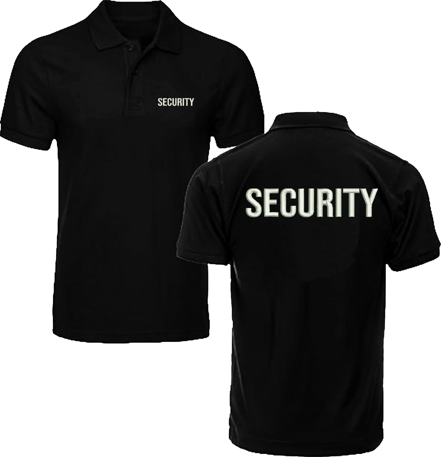 Embroidered Security Occupational Unisex Adults Polo T Shirt