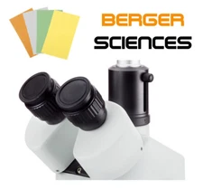 Pair of Microscope Eyecaps Fits 23mm Eyepieces with Microfiber Cleaning Cloth