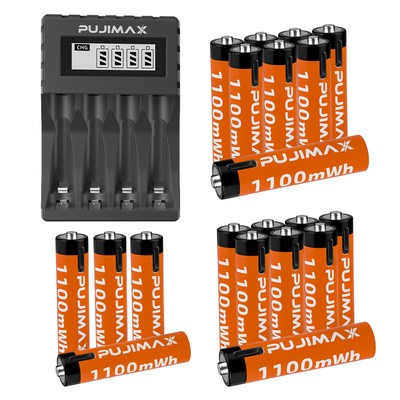 1.5V Batterien 1100mWh Wiederaufladbare AAA Li-Ion-Batterien und Ladegerät LOT