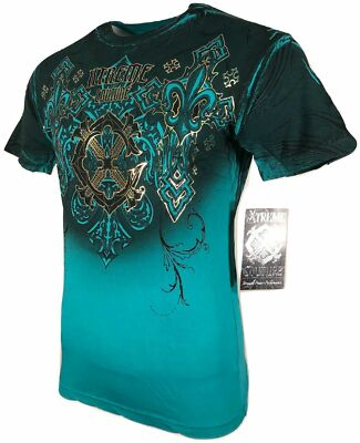 #ad Xtreme Couture Affliction Men#x27;s T Shirt MOMENTUM SHIFT Biker S 5XL $40 $26.95