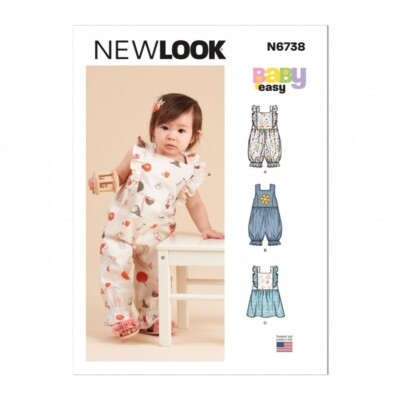 New Look Schnittmuster 6738 Baby NB-S-M-L