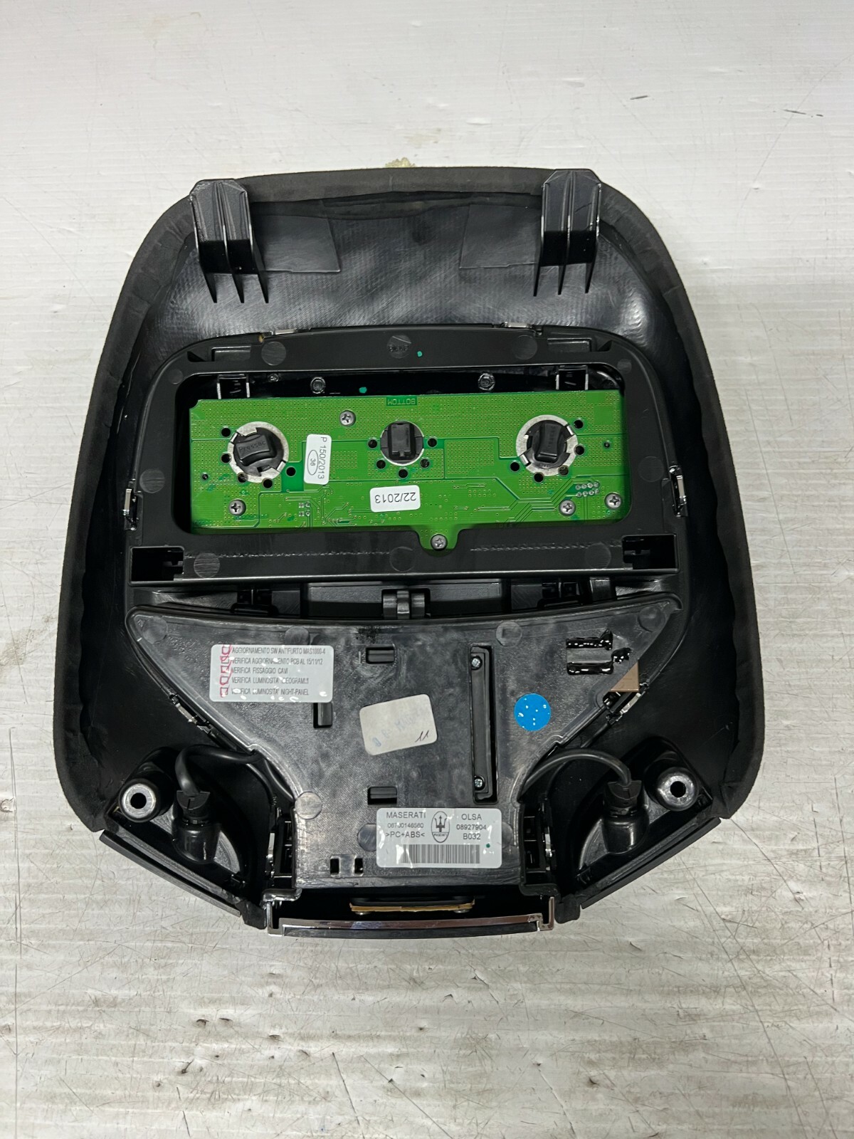 13-18 Maserati Quattroporte SQ4 Front Dome Light Sunroof Console Control sc137