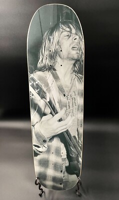 RARE Paisley Kurt Cobain Skateboard - Strangelove Cliver Nirvana