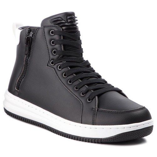 Scarpe Uomo Emporio Armani EA7 X8Z007 XK025 Sneakers Stivaletto Nere  Bianche Zip | eBay