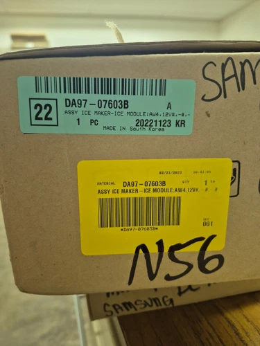 NEW OEM Samsung Refrigerator Ice Maker Assembly  DA97-07603B
