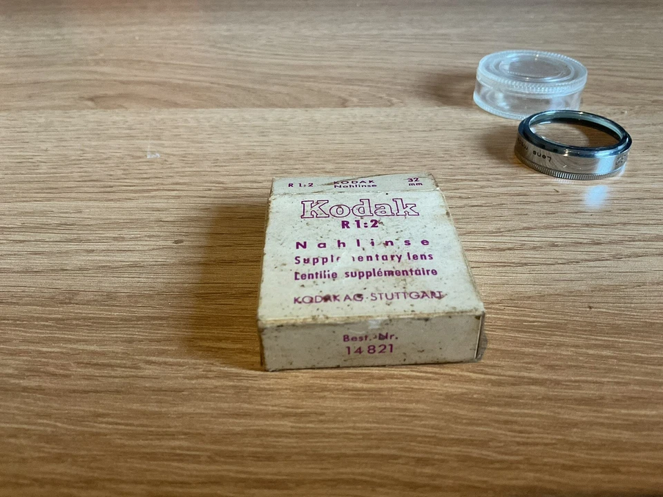 32mm supplementary lens R1:2 kodak vintage with box made in germany - Image 2 of 4