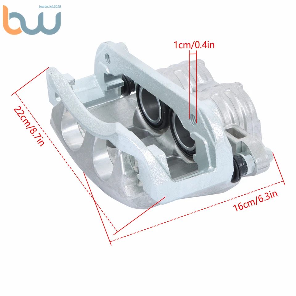 Pinzas de freno de disco delanteras izquierda y derecha con soporte para Ford Mustang 2005-2010 2x Foto 3 de 4