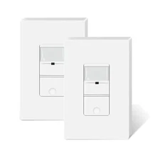 TOPELER Motion Activated Switch, Neutral Wire Required, 2Pack in Wall Occupancy