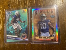 2023 Bowman University Chrome #122 Olu Fashanu Teal /299 Nick Singleton Cards