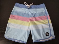 Quiksilver High Line Dryflight Water Repellent Mens Size 30 Blue Board Shorts D1