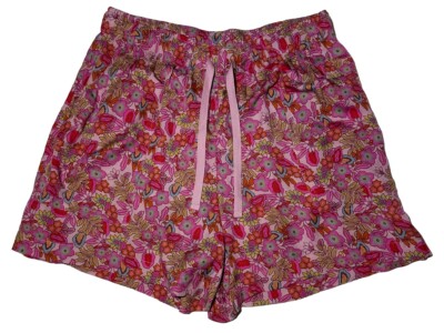 Lucky Brand Womens Shorts Size Small Pink Floral Elastic Waist w