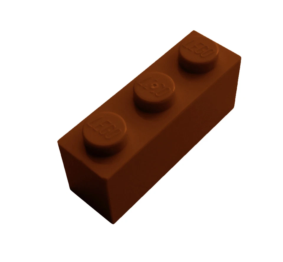Lego 10 Stück Stein 1x3 in braun (reddish brown) 3622 Steine Basic Classic Neu - Bild 1 von 1
