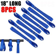 8x Soft Loop Tie Down Straps Ratchet 4500lbs Safe Luggage Ratchet Car Motorcycle 8x Soft Loop Tie Down Straps Ratchet 4500lbs Safe Luggage Ratchet Car Motorcycle