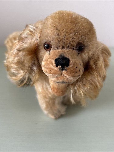 Vintage Stuffed Animal Steiff Germany Toy Mohair Cockie Cocker Spaniel Dog NoTag - Picture 6 of 24