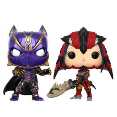 Funko Pop Games: Black Panther vs Monster Hunter Bobble-Heads