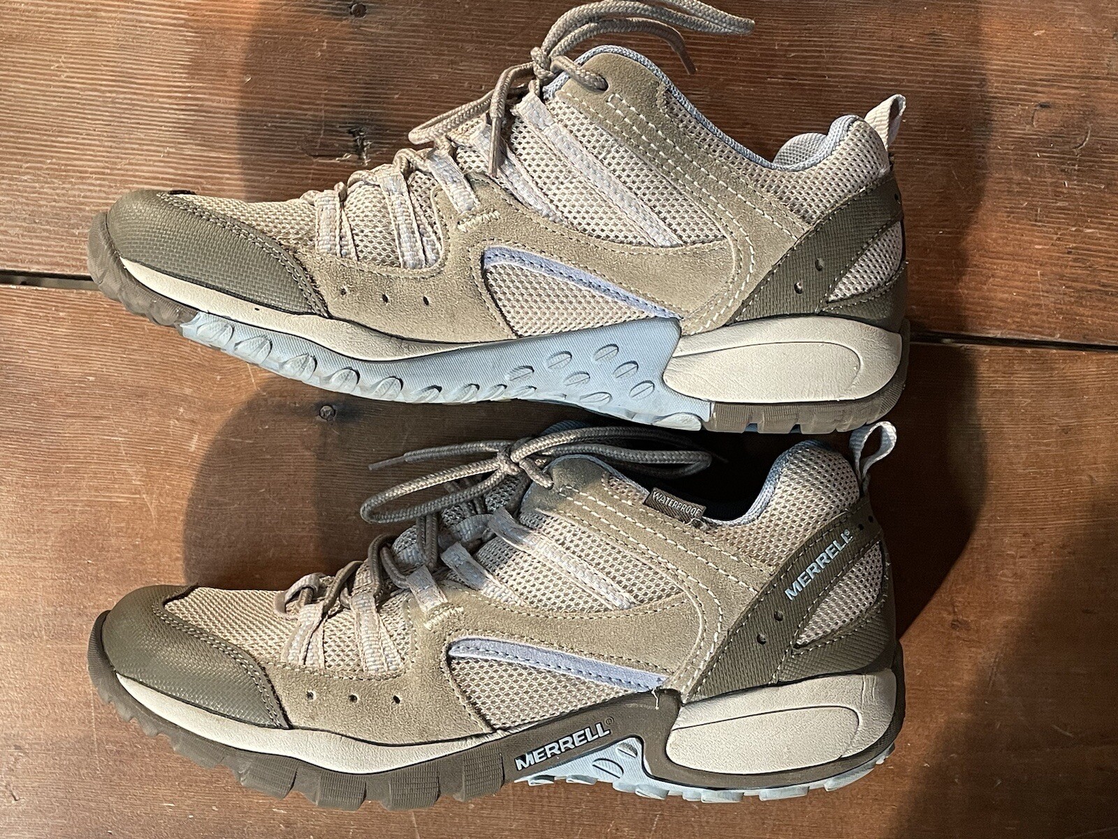 Scarpe da corsa Merrell Tuskora alluminio acqua trekking trail walking donna 9 5 vedi foto