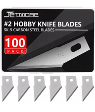 jetmore 100 pack craft hobby blades #2 craft knife blades refill hobby knife