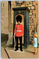 Postcard - Coldstream Guard on Sentry Duty