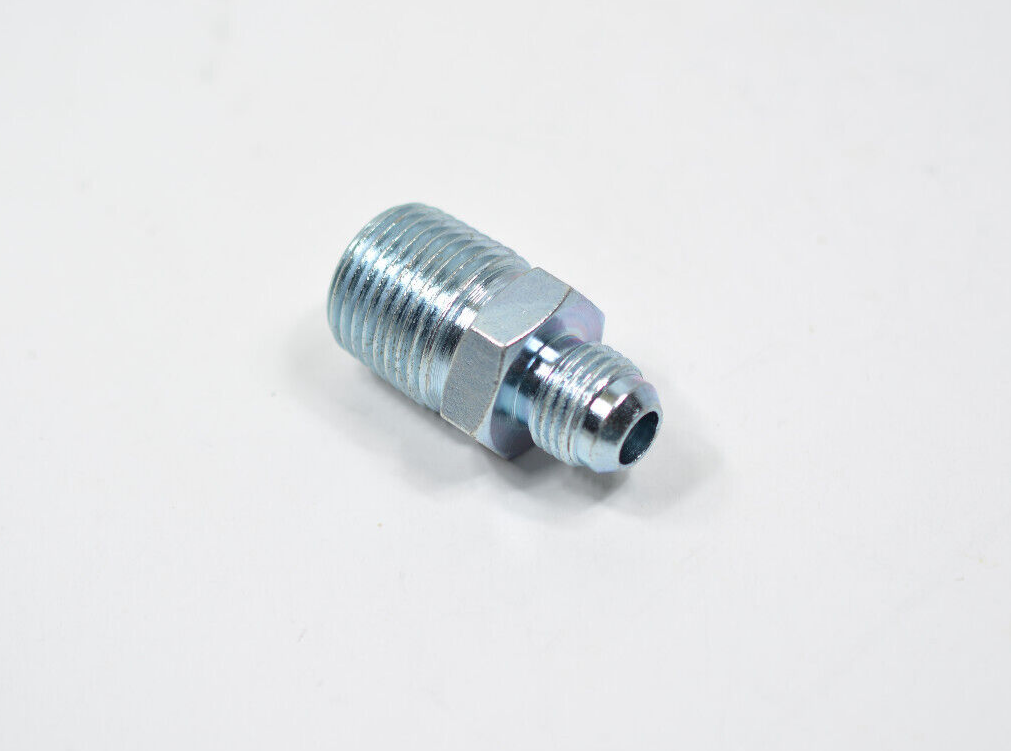 JEGS AN To NPT Straight Adapter Fitting [-8 AN Male To 1/4 In. NPT Male To 1 4 In Npt Male Black - Foto 2