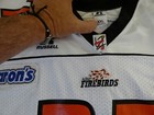 ALBANY FIREBIRDS - Arena FB 2 - Game Worn JERSEY - Derik Adams Jr. — photo 3