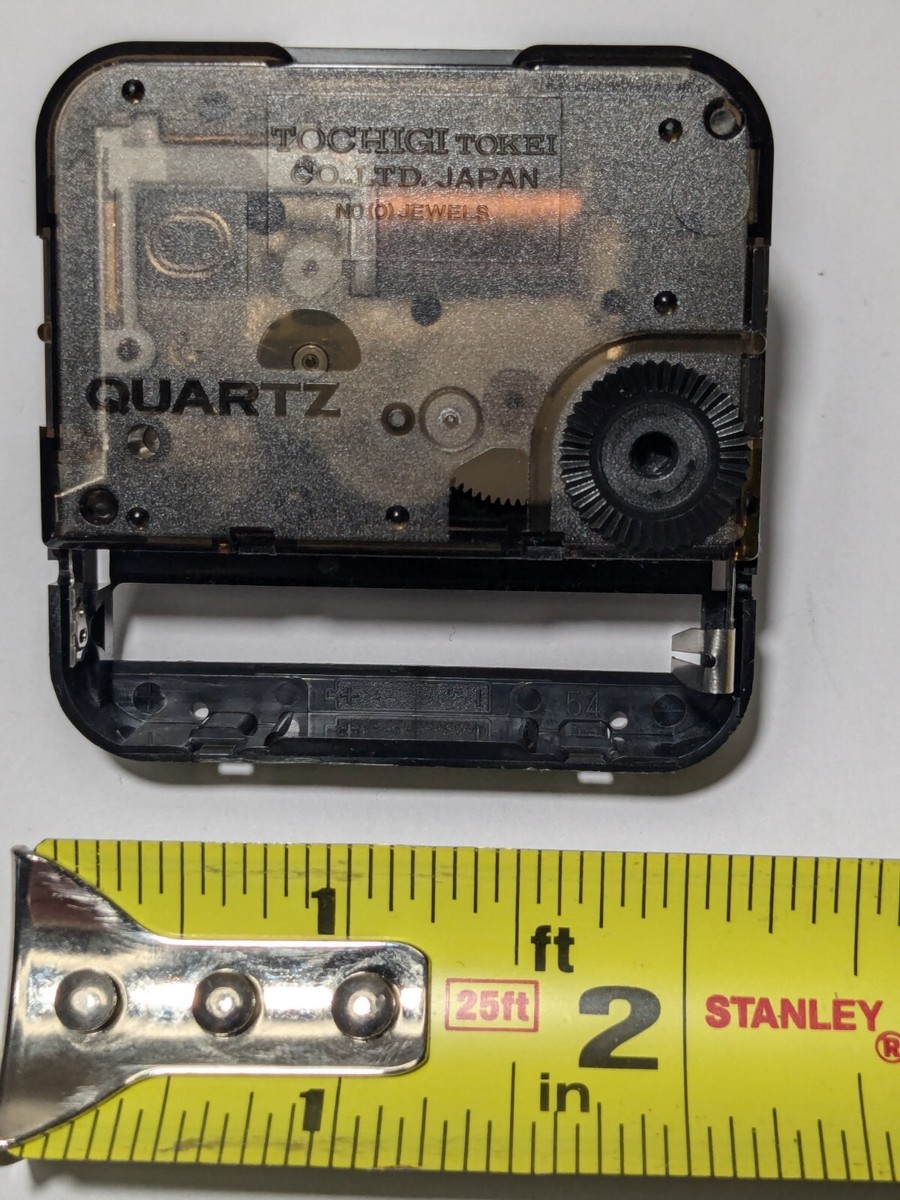 TOCHIGI Tokei Japan Quartz Battery Clock Movement Short Shaft | eBay