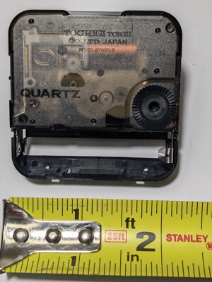 TOCHIGI Tokei Japan Quartz Battery Clock Movement Short Shaft | eBay