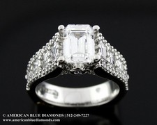 A.JAFFE 1.54CT TW VS1 F, Semi-mount Engagement Ring (1767)
