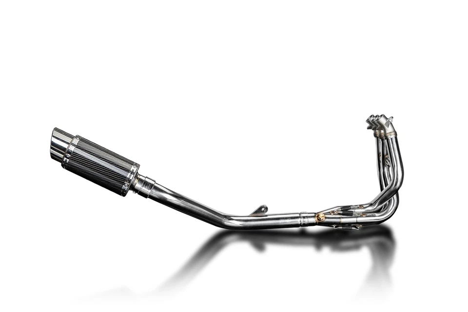 Triumph Daytona 675 675R 09-12 Complete Exhaust 3-1 8" Round Carbon Muffler - Image 2 of 4