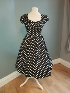 1940s polka dot dress